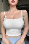 Women's Camisole Fabric Strap Bow Detail Blouse