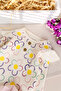 Floral Patterned 100% Cotton Baby Girl Pajama Set - 3
