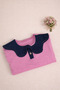 Baby Girl Set with Bebe Collar Sweatshirt and Denim Pants - 3
