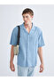 Esvab • Modern & Distinctive Standard Fit Cuban Roba Collar Short Sleeve Men's Shirt
