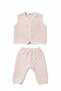 Baby Cotton Embroidered Vest 2-Piece Set - 2