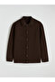 Brown Standard Fit Men's Knit Cardigan - 3