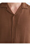 Esvab • Modern & Distinctive Standard Fit Cuban Roba Collar Short Sleeve Men's Shirt - 3
