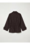 Nevavm Shirt Collar Belted Oversize Women's Jacket - 8