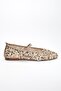 Women's Babet Gold Mesh Sequin Material Baretli - 3