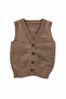 Boy's Knitted Vest with Bean Pattern
