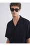 Esvab • Modern & Distinctive Standard Fit Cuban Roba Collar Short Sleeve Men's Shirt - 3