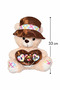 33 cm Plush Teddy Bear with Hat and Love Heart |   Valentine's Day & Special Day Gift Soft Stuffed Toy - 2