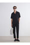 Esvab • Modern & Distinctive Standard Fit Cuban Roba Collar Short Sleeve Men's Shirt - 2