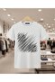 Play Wear Unisex Round Neck Printed T-Shirt with Striped Pattern