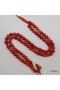 Natural Red Tunisian coral rosary , 81 beads , 22 g , size 5/6mm