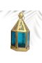 Ramadan Lantern Set of 3 – Mini Moroccan Gold Candle Lanterns Blue Purple Green | Arabic Lanterns | Ramadan Decorations | Lanterns for Decor | Small Candle Holder | 15cm 3 Pcs fanoos - 7