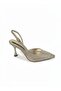 New Season 9cm Thin Heeled Wedding Engagement Stylish Women's Shoes with Open Back and Side Buckle - 2