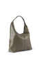 Berra Faux Leather Knitted Patterned Women's Shoulder Bag Khaki - 2