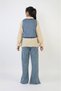 Girls' Denim Vest and Bottom Set I Children's Day and Special Occasion I Denim Set Ages 9-15 I 3-Piece Set - 7