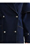 Nevavm Double-Breasted Collar Women's Jean Jacket - 6