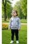 100% Cotton Girls' Hooded Sweatshirt and Black Sweatpants - Comfortable Two-Piece Set - 6