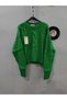 Women's Başak Model Crew Neck Thick Knitwear Sweater with Elastic Waist Detail Hair Knit - 4