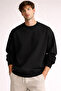 Basic/Unprinted Cotton Relaxed Fit Crew Neck Unisex Sweatshirt