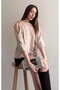 Soft Textured Lace Trimmed Fakir Sleeve Knitwear - 2