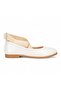 Orthopedic Pad Sole Rubber Detailed Girls' Beige Ballerinas - 3