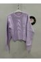 Women's Başak Model Crew Neck Thick Knitwear Sweater with Elastic Waist Detail Hair Knit - 6