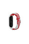 Mey Import ®   Mi Band 6 Strap - White-Red - 3