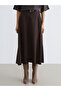 I Beli Belted A-Line Skirt with Suede Look from Freezen Store - 2