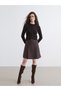 Timeless Clothing & Timeless Choices Suede Look Shorts Skirt with Belted Waist