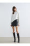 Esvab • Modern & Distinctive Leather-Look Skirt with Zipper at the Waist
