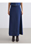 Esvab • Modern & Distinctive Zippered Waist Modal Blend A-Line Skirt - 2