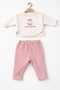 Cupcake Embroidered 2-Piece Baby Girl Set - 2