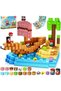 100PCS Build Pirate Magnetic Blocks Building Cube Toys for Kids Boys Girls Ages 3 4 5 6 7 8 9