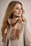 Tasseled Scarf Women's Soft Textured Soft Shawl - Winter Beige - 2