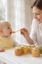 6-Piece 210ml Glass Baby Food Jar with Gold Lid – Strained Yogurt Container & Supplementary Food Storage Jar - 5