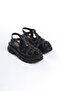 Women's Petra Black High Sole Cage Model Sandals 950 - 4