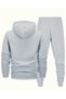 Erkak Alt Üst Set Lion Fashion Print Design Hooded Sweatshirt - 2