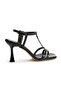 Women's Stylish Evening Dress Shoes with Thin Heels - 8