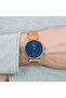 Men's Brass Watch, Blue Dial, Tan Leather | Tw2p97800 - 4