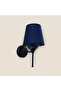 Di̇di̇m Black Metal Applique with Black Static Painting and Blue Chinese Ceramic Glass Back - 4