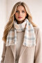 Plaid Scarf Square Patterned Women's Shoulder Shawl - Soft Textured Winter Women's