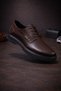 Akmanlar Shoes Men's Genuine Leather Stylish Classic Shoes – Brown