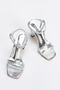 Women's Stylish Evening Dress Shoes with Thin Heels - 3