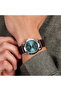 Men's Brown Leather Watch, Green Dial | Tw2r86900 - 4