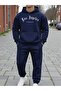 Men's Lower and Upper Set Los Fashion Print Design Hooded Sweatshirt