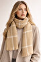 Plaid Scarf Square Patterned Women's Shoulder Shawl - Soft Textured Winter Women's - 2