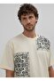Men's Oversize Patterned Patchwork T-Shirt - 2
