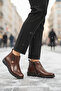 Brown Genuine Leather Women's Boots Z406 Z - 2