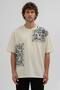 Men's Oversize Patterned Patchwork T-Shirt