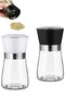 4-Piece Salt and Pepper Grinder Set with Ceramic Blades, Pepper Grinder, Spice Shaker Set - 2